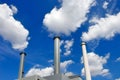 Cogeneration plant south, Heizkraftwerk Sued in Munich Royalty Free Stock Photo