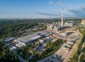 Cogeneration Power Plant Construction Area in Vilnius, Lithuania Royalty Free Stock Photo