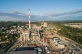 Cogeneration Power Plant Construction Area in Vilnius, Lithuania Royalty Free Stock Photo