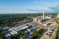 Cogeneration Power Plant Construction Area in Vilnius, Lithuania Royalty Free Stock Photo