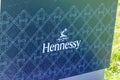 Cognac , Aquitaine / France - 12 04 2019 : hennessy sign logo shop cognac city in Charente France Royalty Free Stock Photo