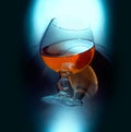 Cognac glass Royalty Free Stock Photo