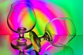 Cognac glasses Royalty Free Stock Photo