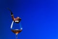 Cognac and pipe Royalty Free Stock Photo