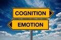 Cognition versus Emotion, Concept of Choice Royalty Free Stock Photo