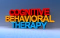 cognitive behavioral therapy on blue