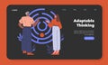 Cognitive Bias. Flat Vector Illustration