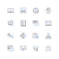 Cognitive enhancement line icons collection. Memory, Focus, Attention, Productivity, Clarity, Intelligence, Learning