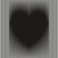 Cognitive rectification illusion distortion heart symbol