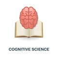 Cognitive Science icon. 3d illustration from artificial intelligence collection. Creative Cognitive Science 3d icon for Royalty Free Stock Photo