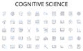 Cognitive science line icons collection. Campaigns, Supporters, Donations, Investors, Rewards, Funding, Crowdfunding