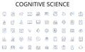 Cognitive science line icons collection. Success, Effectiveness, Efficiency, Productivity, Capability, Realization