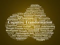 Cognitive Transformation Word Cloud. Key Concepts For Mindset Growth And Inner Change Royalty Free Stock Photo