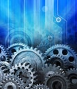 Cogs Data Computer Technology Background