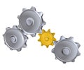 Cogs gears illustration Royalty Free Stock Photo