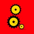 Cogs - Gears Illustration Royalty Free Stock Photo