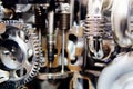 Cogs, Gears and Wheels Inside Truck Engine Royalty Free Stock Photo