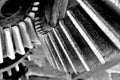 Cogs inside a windmill -stock photo