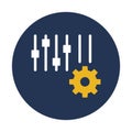 Cogwheel, configuration Vector Icon which can easily modify or edit Royalty Free Stock Photo