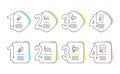 Cogwheel, 3d chart and Dot plot icons set. Hdd sign. Engineering tool, Presentation column, Presentation graph. Vector Royalty Free Stock Photo