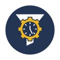 Cogwheel, data management Vector Icon which can easily modify or edit Royalty Free Stock Photo