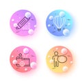 Cogwheel, Edit statistics and Seo devices minimal line icons. For web application, printing. Vector