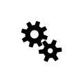 Cogwheel Gear Mechanism Flat Vector Icon