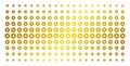 Cogwheel Golden Halftone Array Royalty Free Stock Photo