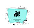 Cogwheel icon. Engineering tool sign. Vector