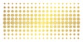 Cogwheel Gold Halftone Effect Royalty Free Stock Photo