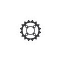 Cogwheel icon vector