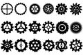 Cogwheel machine gear, set of gear wheels