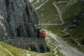 Cogwheel railway in beautiful Pilatus Mountain, Switzerland