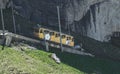 Cogwheel railway in beautiful Pilatus Mountain, Switzerland