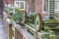 Cogwheels of the old grain mill in Nordhorn