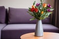 a cohabitation agreement next to a vase with fresh flowers