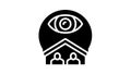 cohabitation surveillance glyph icon animation