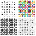 100 coherence icons set vector variant