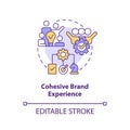 Cohesive brand experience concept icon