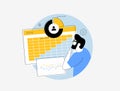 Cohort analysis with data, charts, and analytics for business insights. Tracking customer behavior, retention, and