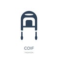 coif icon in trendy design style. coif icon isolated on white background. coif vector icon simple and modern flat symbol for web