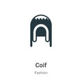 Coif vector icon on white background. Flat vector coif icon symbol sign from modern fashion collection for mobile concept and web