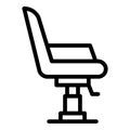Coiffure chair icon, outline style