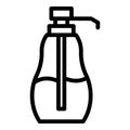 Coiffure dispenser icon, outline style