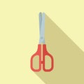 Coiffure salon scissors icon flat vector. Glamour lady Royalty Free Stock Photo