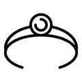 Coiffure tool icon, outline style