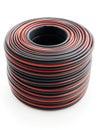 Coil of Black and Red Wires Royalty Free Stock Photo