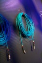Coil of blue wire