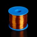 Coil with copper wire, enamelled and insulated copper winding wire