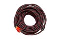 The coil of HDMI cable isolated on white background. Royalty Free Stock Photo